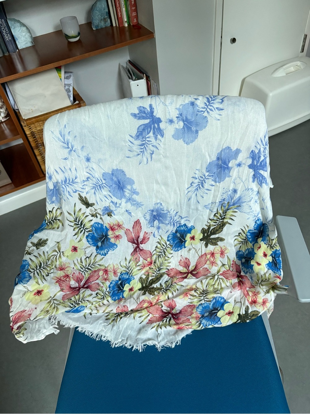 Tommy Bahama White Multi Floral Scarf